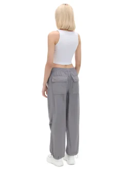 Cropp Spodnie*Szare spodnie parachute