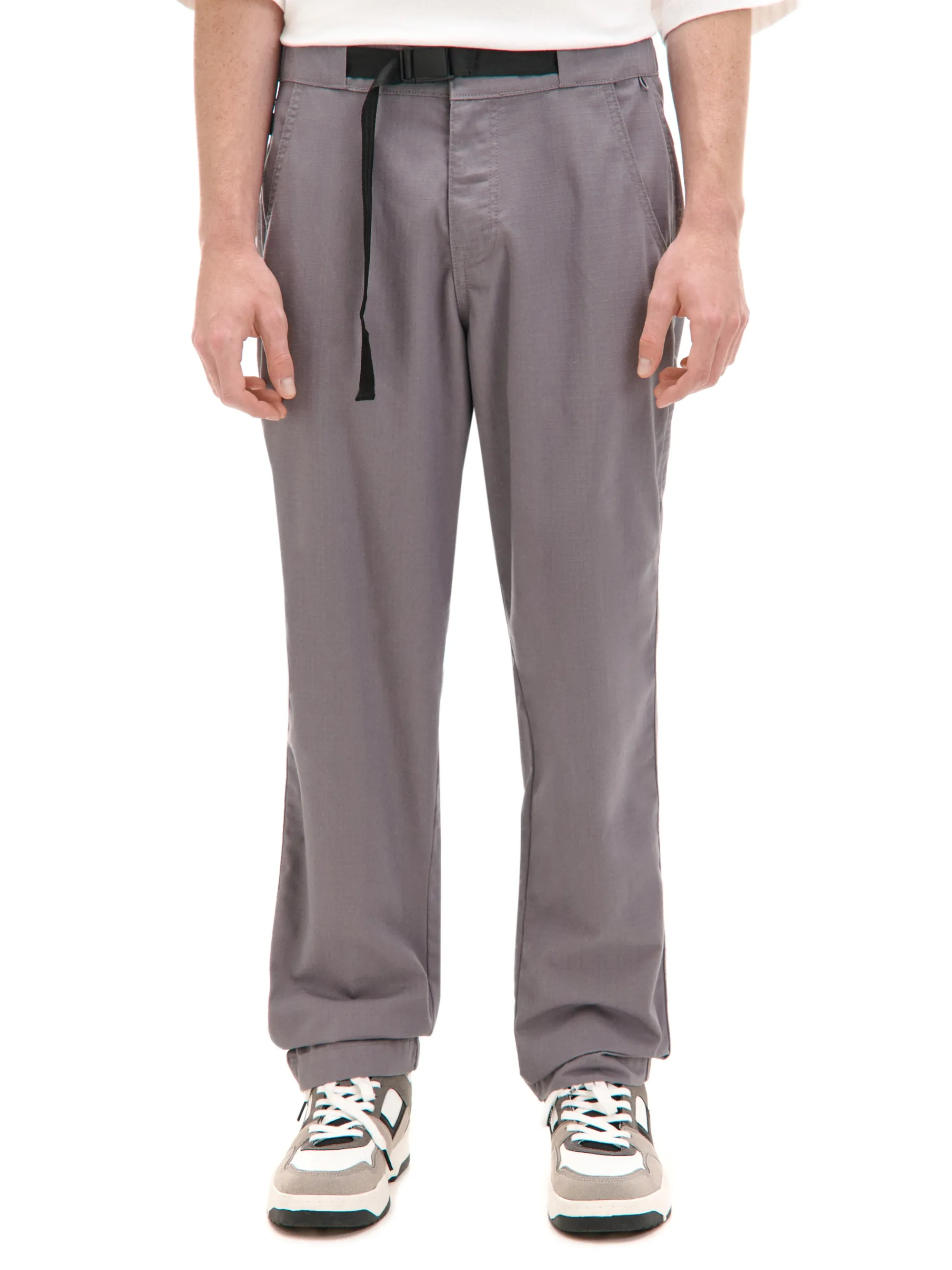 Cropp Spodnie*Szare spodnie z paskiem