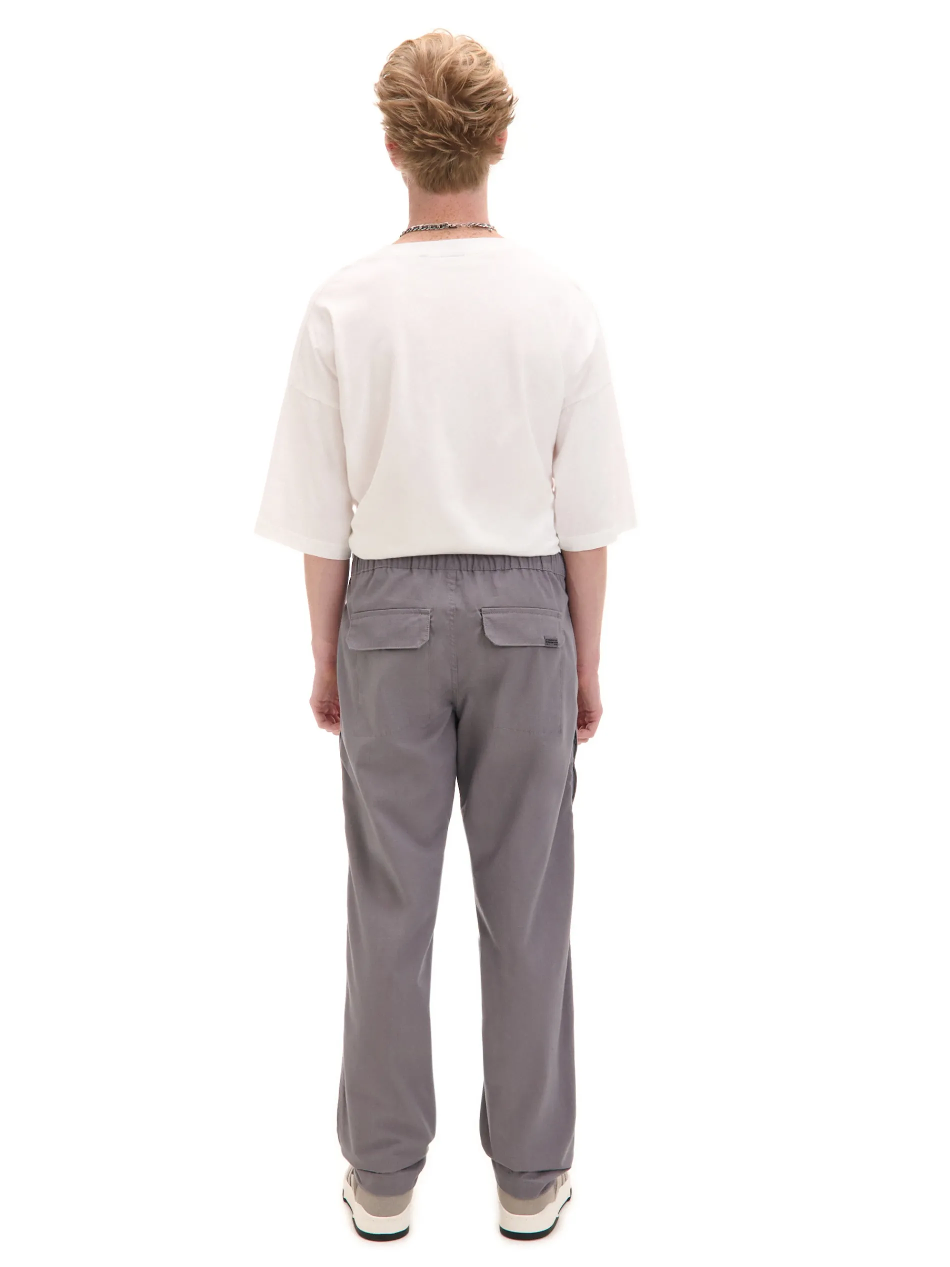 Cropp Spodnie*Szare spodnie z paskiem