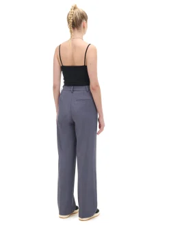 Cropp Spodnie*Szare spodnie z wysokim stanem