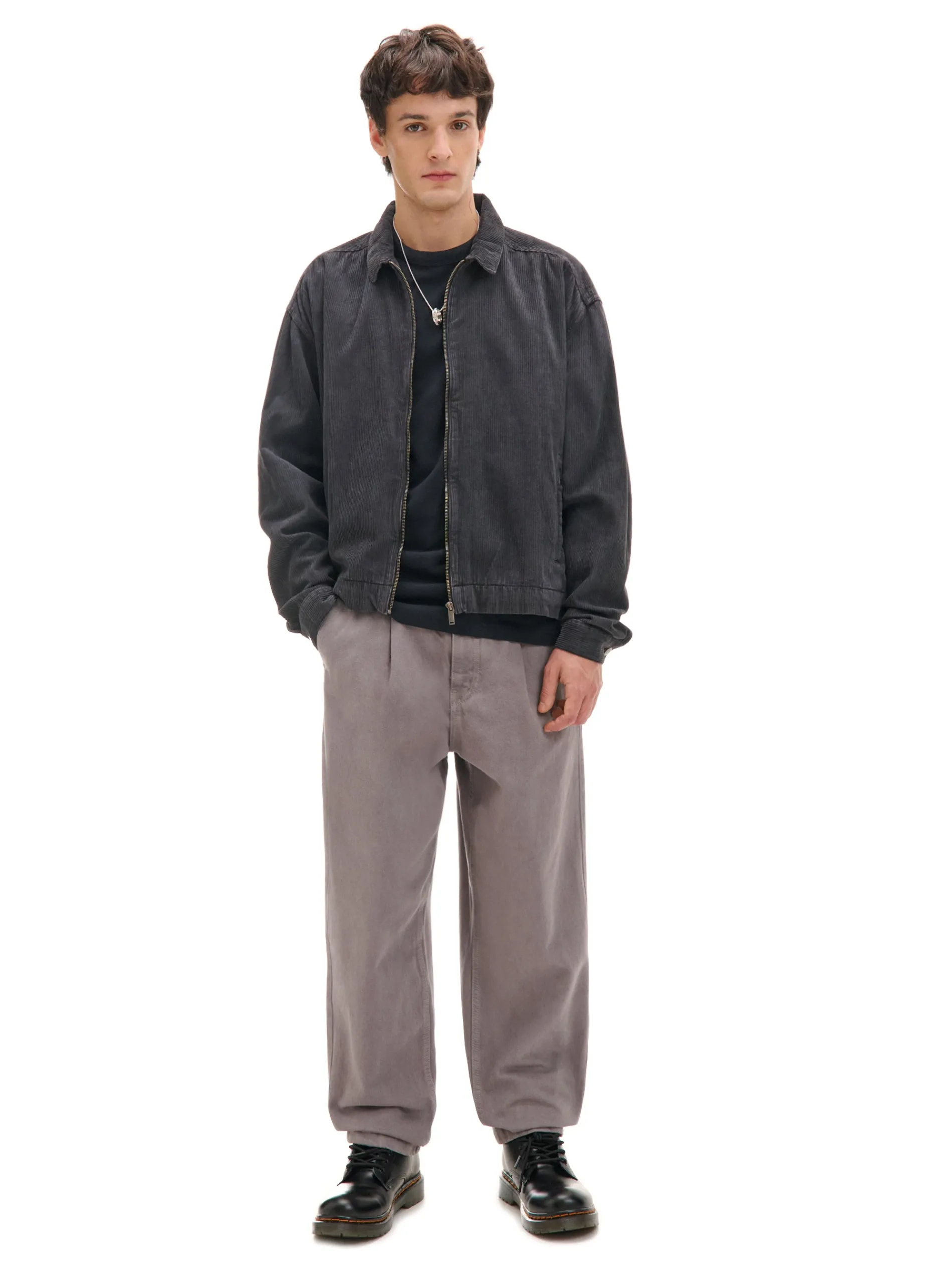 Cropp Baggy|Spodnie*Szare szerokie chinosy