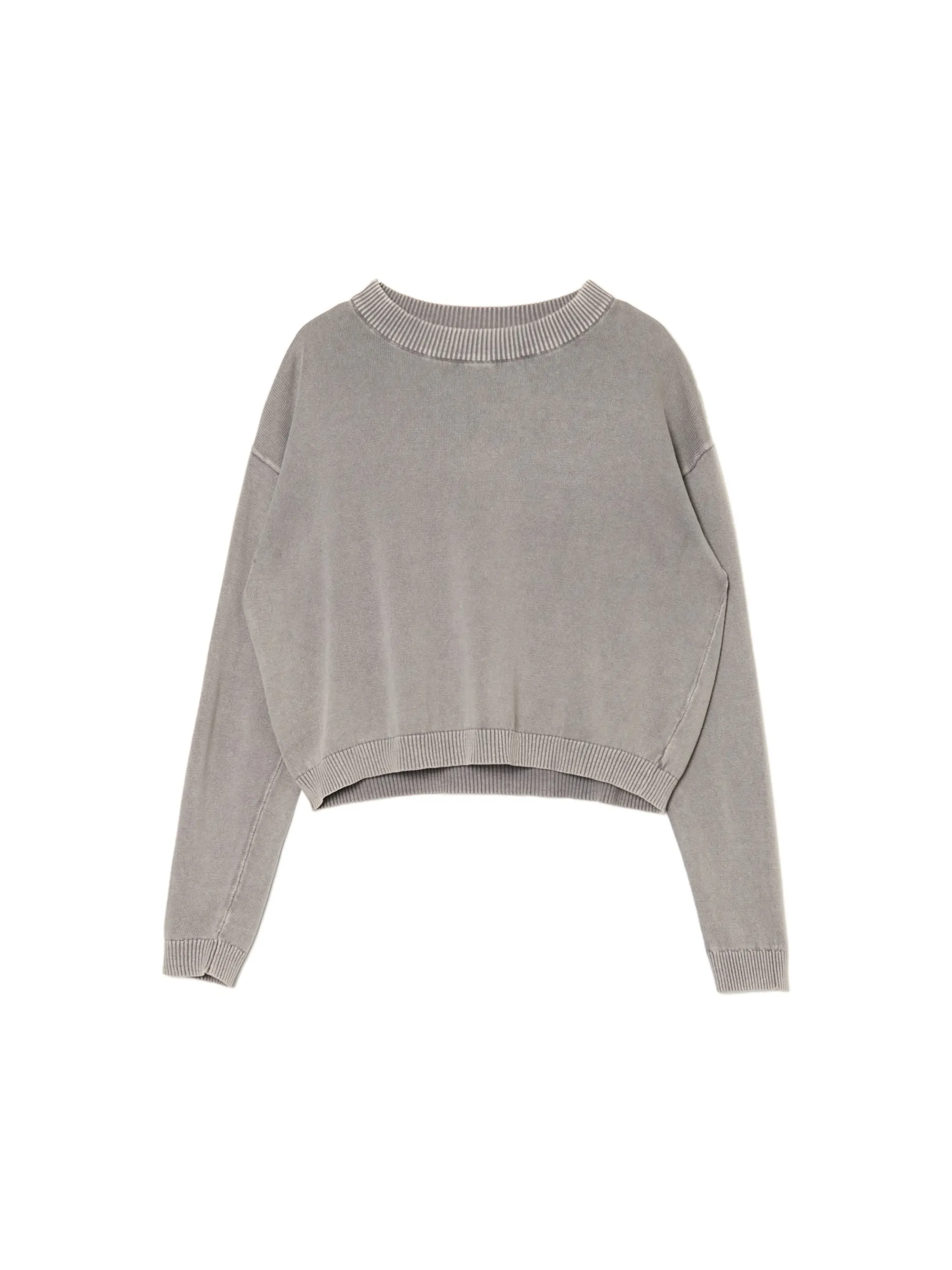 Cropp Swetry*Szary sweter z efektem sprania