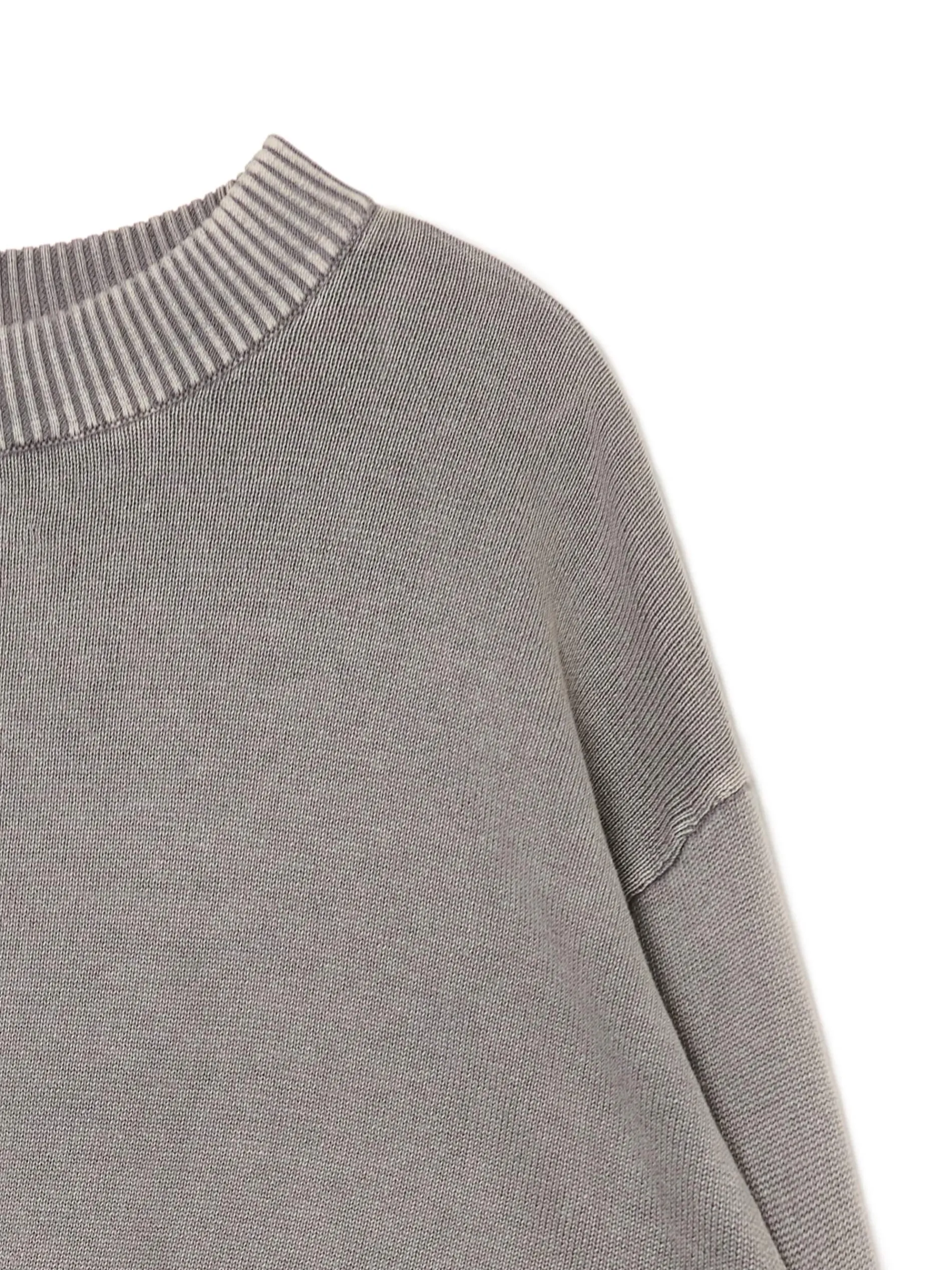 Cropp Swetry*Szary sweter z efektem sprania