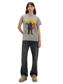 Cropp Koszulki, Topy*Szary T-shirt z nadrukiem Twenty One Pilots