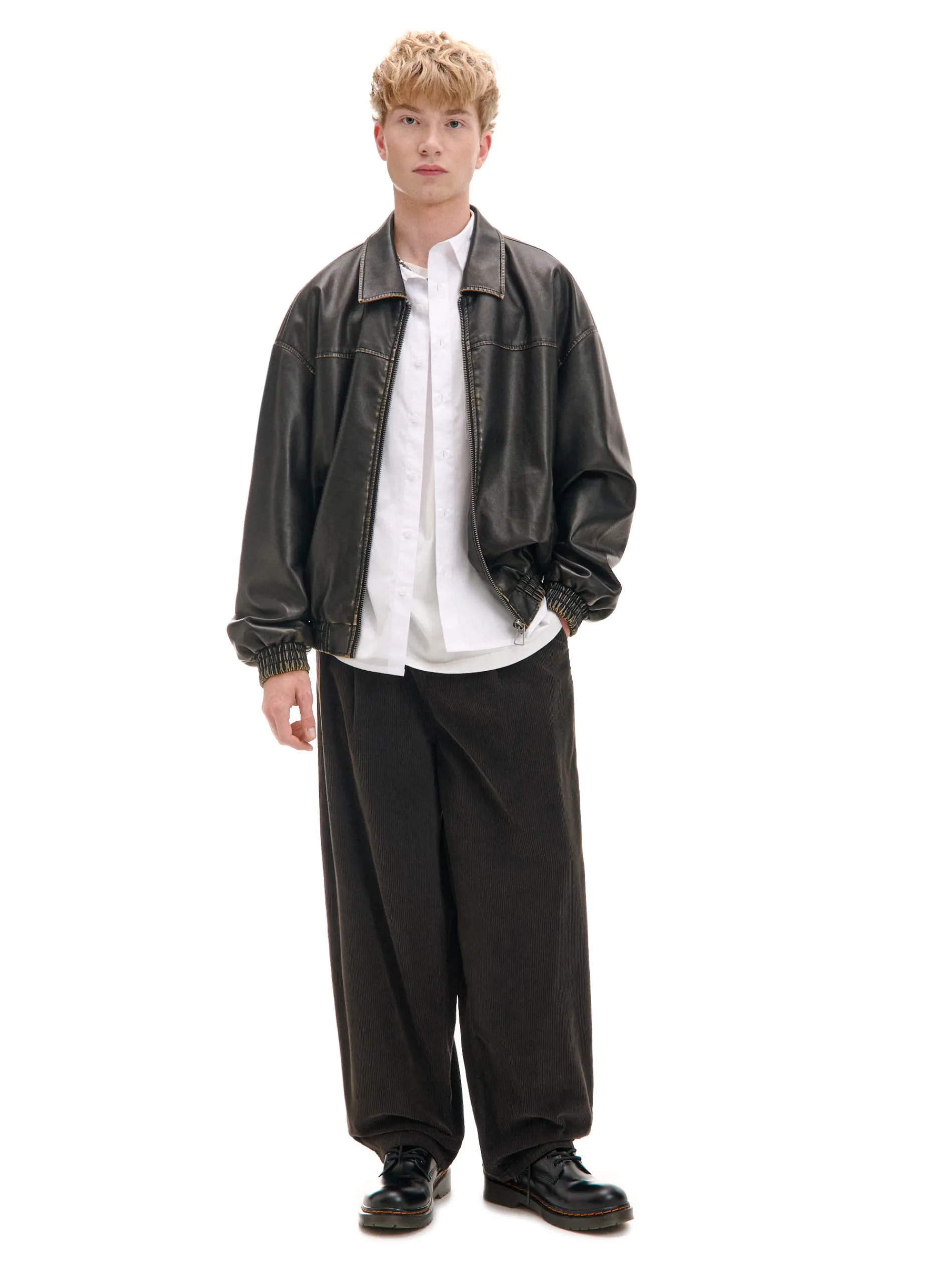 Cropp Baggy|Spodnie*Sztruksowe szerokie spodnie chino