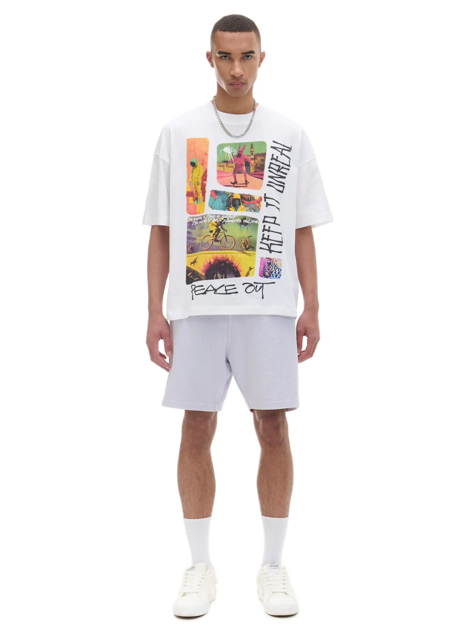 Cropp Koszulki*T-shirt oversize z nadrukiem