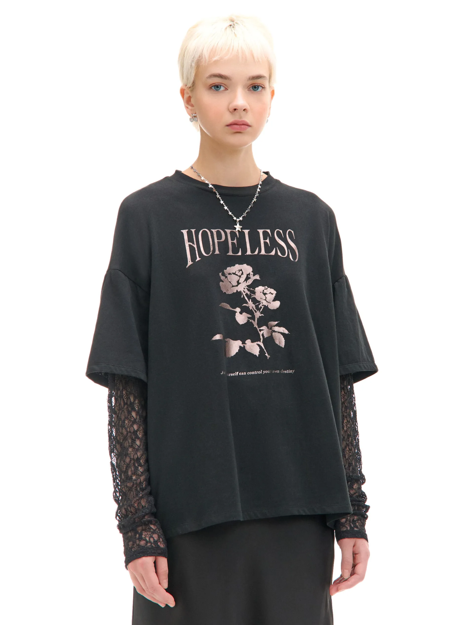 Cropp Koszulki, Topy*T-shirt z ażurowymi rękawami