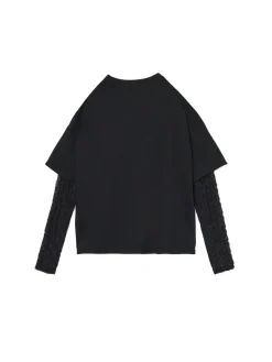 Cropp Koszulki, Topy*T-shirt z ażurowymi rękawami