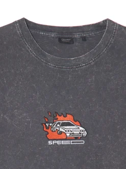 Cropp Koszulki*T-shirt z efektem acid wash