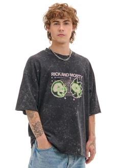 Cropp Koszulki*T-shirt z efektem sprania Rick i Morty