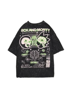 Cropp Koszulki*T-shirt z efektem sprania Rick i Morty