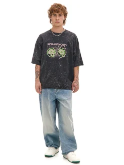 Cropp Koszulki*T-shirt z efektem sprania Rick i Morty
