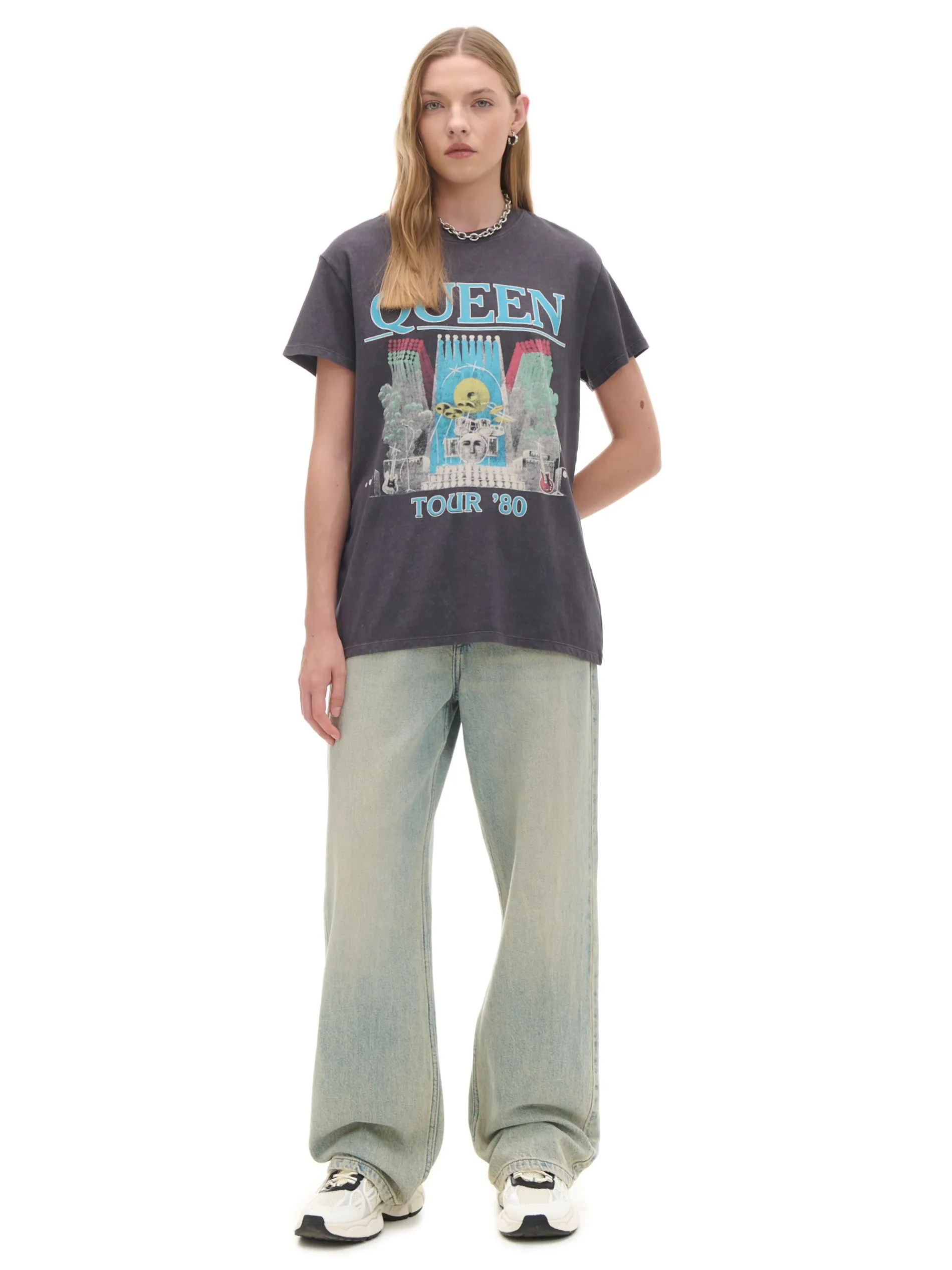 Cropp Koszulki, Topy*T-shirt z nadrukiem Queen