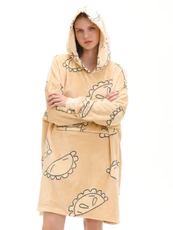 Cropp Cozy|Cozy*Świąteczna bluza snuddie w pierogi