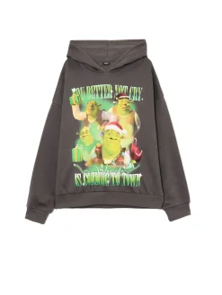 Cropp Ubrania Świąteczne|Bluzy*Świąteczna bluza z kapturem Shrek