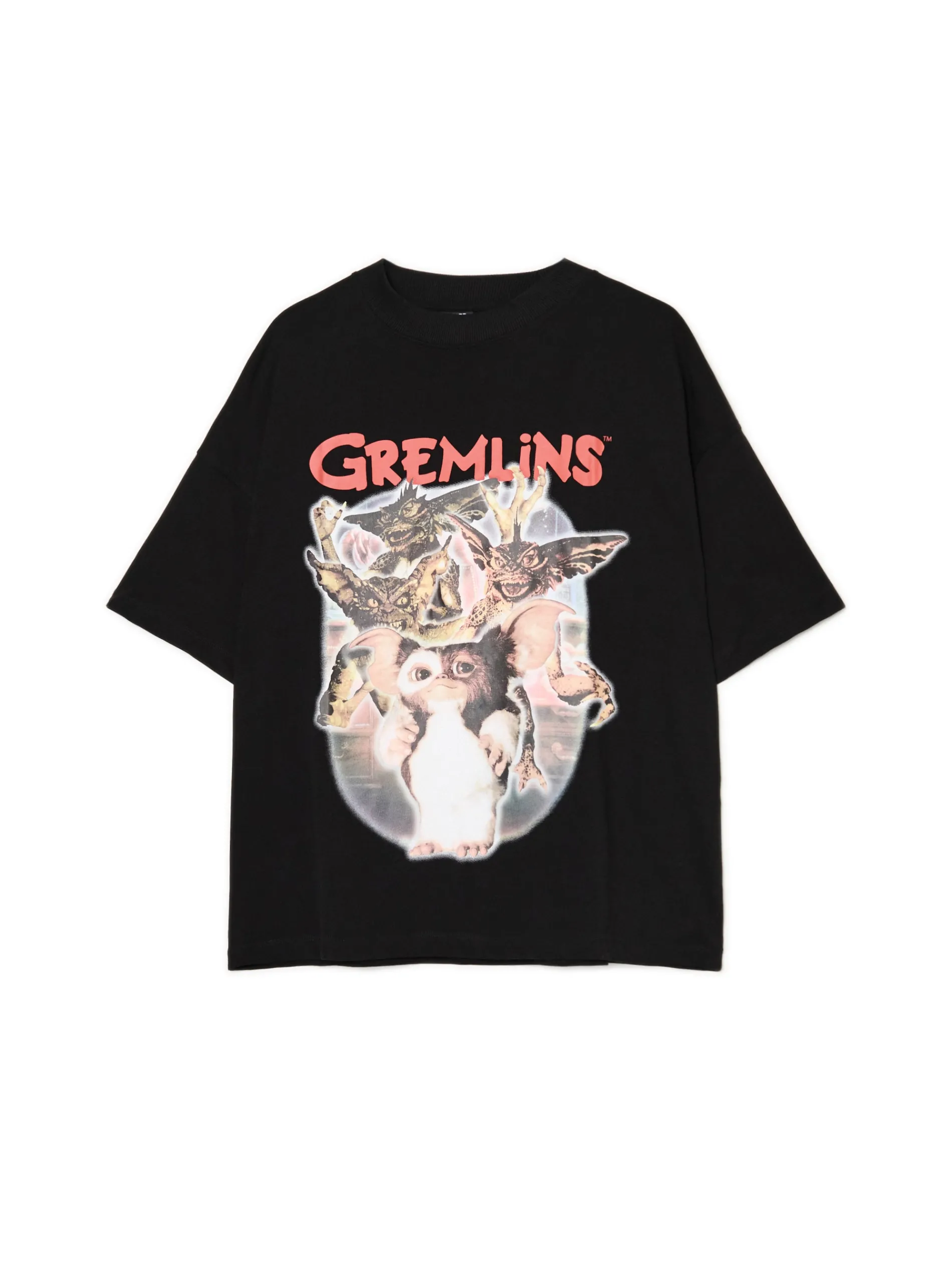 Cropp Ubrania Świąteczne|Koszulki, Topy*Świąteczna czarna koszulka z Gremlinami