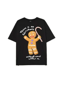 Cropp Ubrania Świąteczne|Koszulki, Topy*Świąteczny T-shirt z Ciastkiem