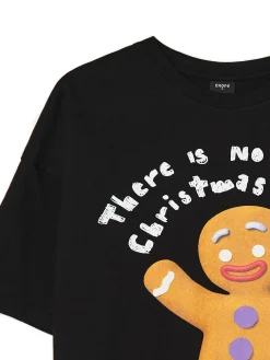 Cropp Ubrania Świąteczne|Koszulki, Topy*Świąteczny T-shirt z Ciastkiem