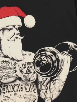 Cropp Ubrania Świąteczne|Koszulki*Świąteczny T-shirt z Mikołajem