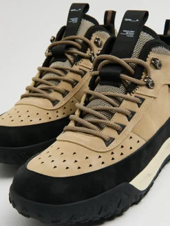 Cropp Za Kostkę*Wysokie beżowe sneakersy