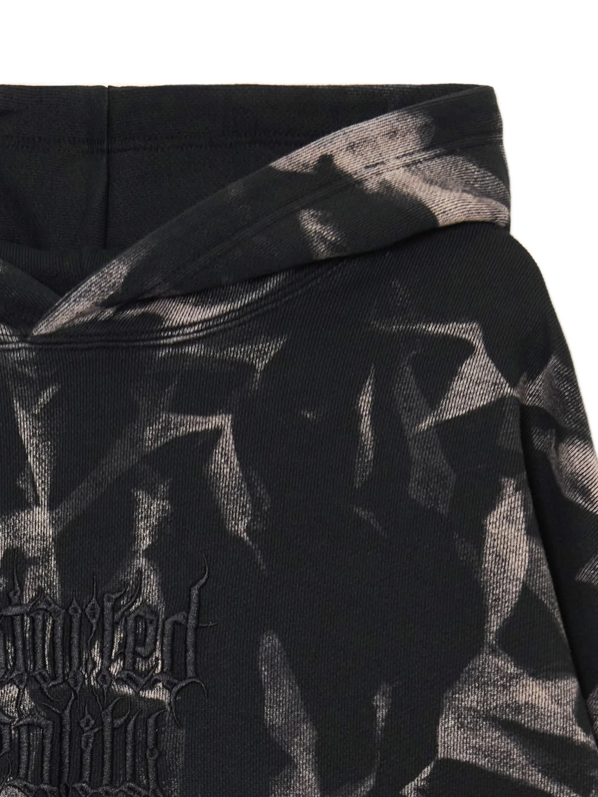 Cropp Bluzy*Wzorzysta bluza z kapturem z naszywką