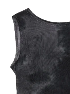 Cropp Sukienki, Kombinezony*Wzorzysta czarna sukienka maxi