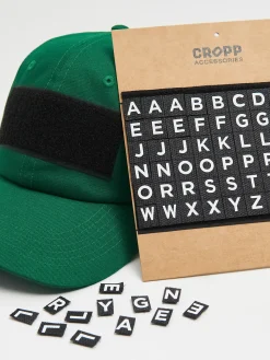 Cropp Czapki*Zielona bejsbolówka z zestawem liter