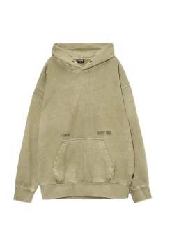 Cropp Bluzy*Zielona bluza loose z kapturem