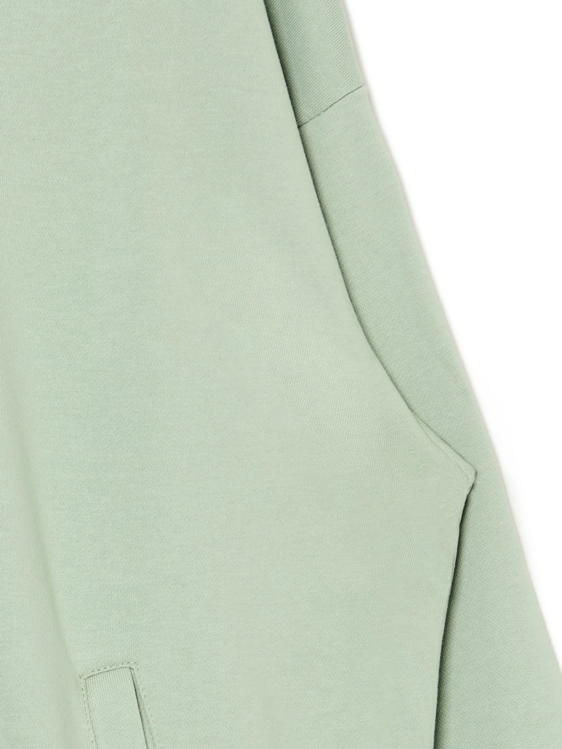 Cropp Bluzy*Zielona bluza z kapturem