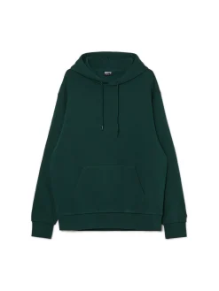 Cropp Bluzy*Zielona bluza z kapturem