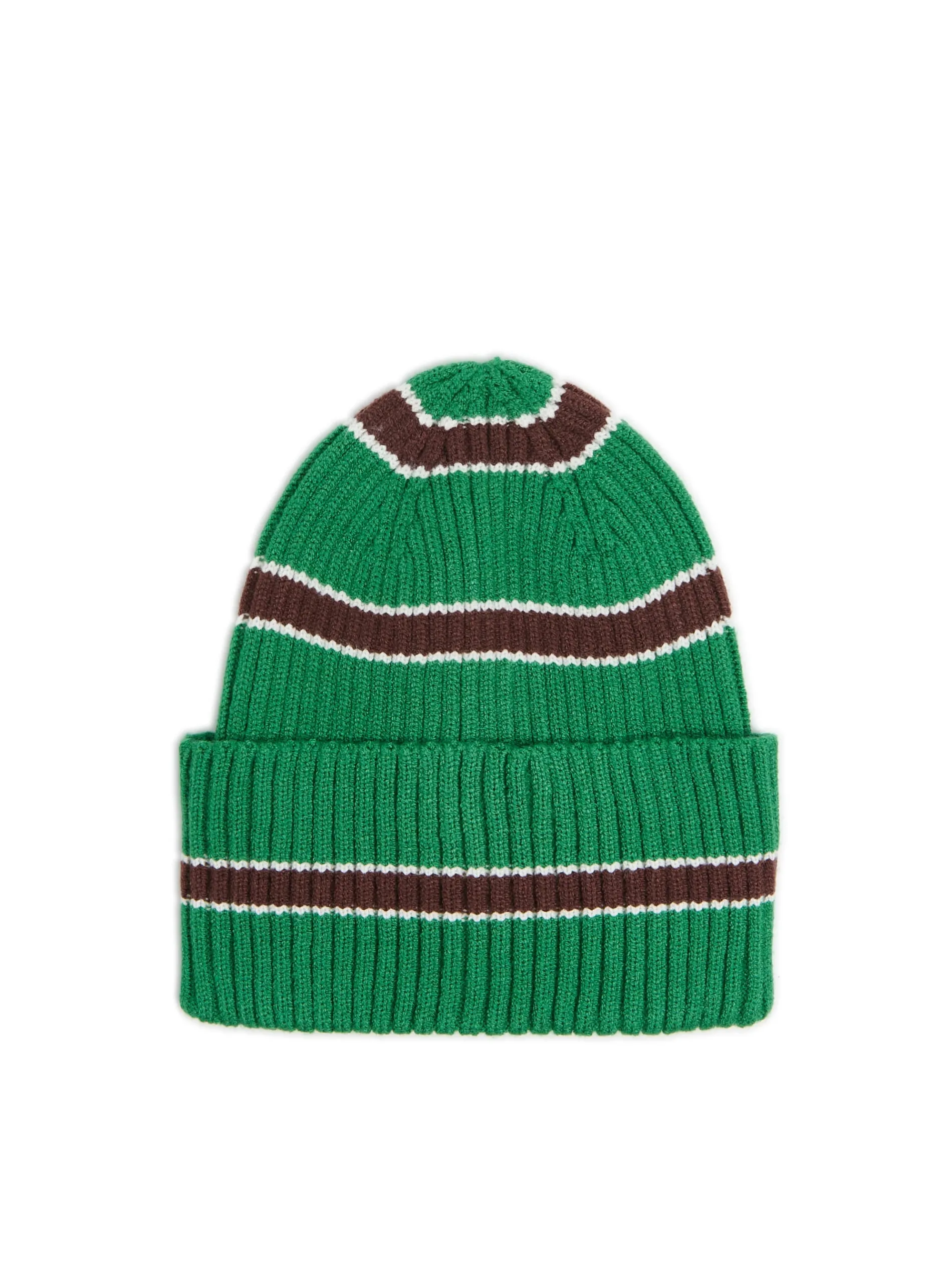 Cropp Czapki*Zielona czapka beanie w paski