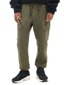 Cropp Spodnie*Zielone joggery cargo