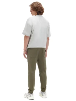 Cropp Spodnie*Zielone joggery z kieszeniami cargo