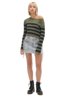 Cropp Swetry*sweter w czarne paski