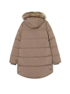 Cropp Kurtki, Płaszcze*Zimowy pikowany płaszcz z kapturem