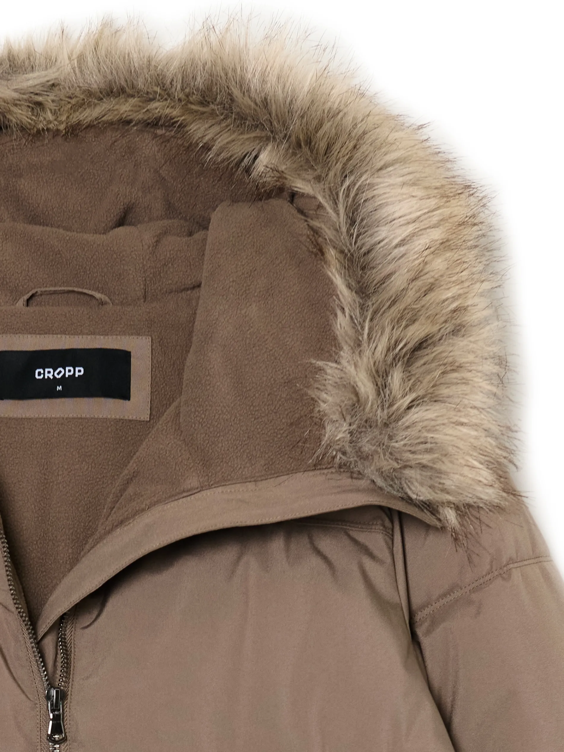 Cropp Kurtki, Płaszcze*Zimowy pikowany płaszcz z kapturem